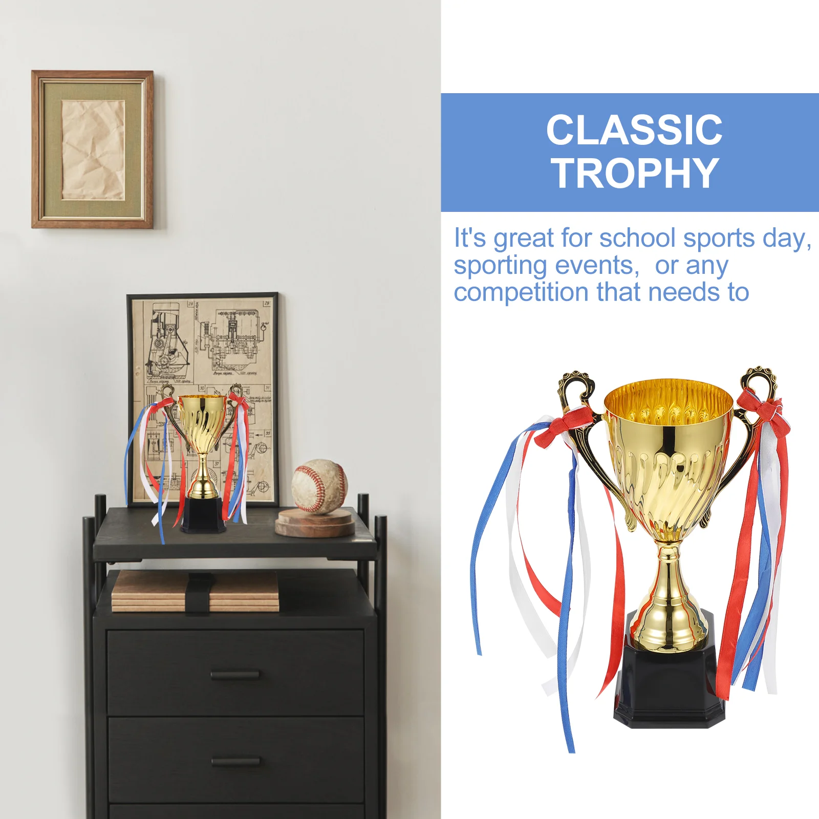 Honor Metal Trophy ���� Ʈ����, ���õ� �м�, ũ������Ƽ�� Ŭ���� �б� ��ʸ�Ʈ, ������ ��ġ Ʈ����, 8x8x24, 5cm, 1pc