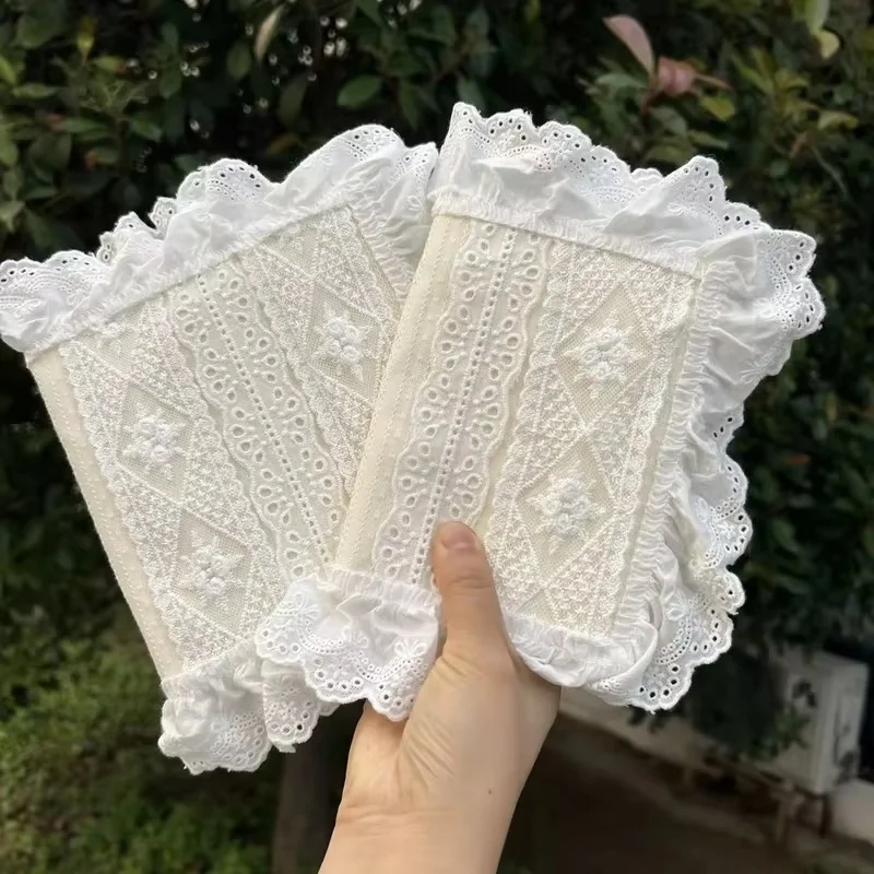 A5 Lace Design High Aesthetic Book Cover - Fabric Protective Jacket