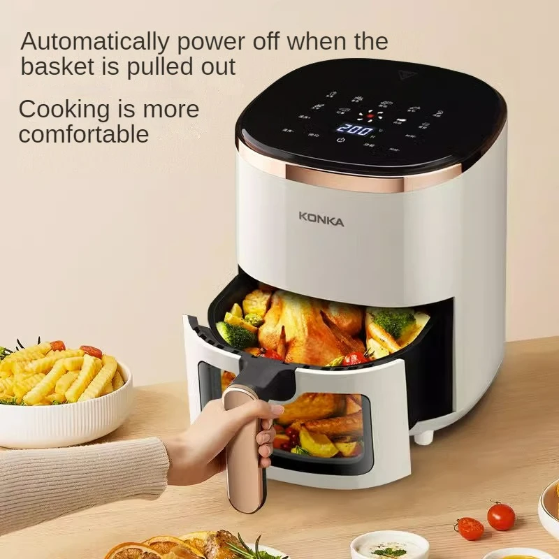 SK-ZG-8042 Household Electric Air Fryer 8L Stainless Steel 1700W Strong  Power Multifunction Air Fryer Mini Oven Wifi Type - AliExpress