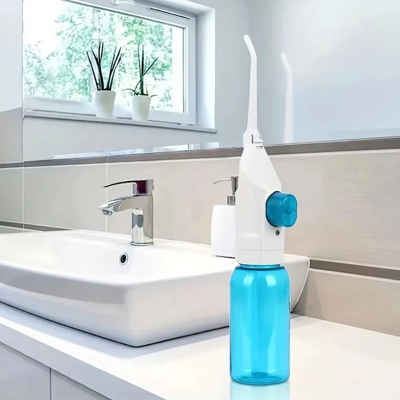 Household Oral Irrigator Portable High Pressure Teeth Clean Water Dental Floss Manual High Pressure Water Toothpick oral irrigator dental cleaner water flosser