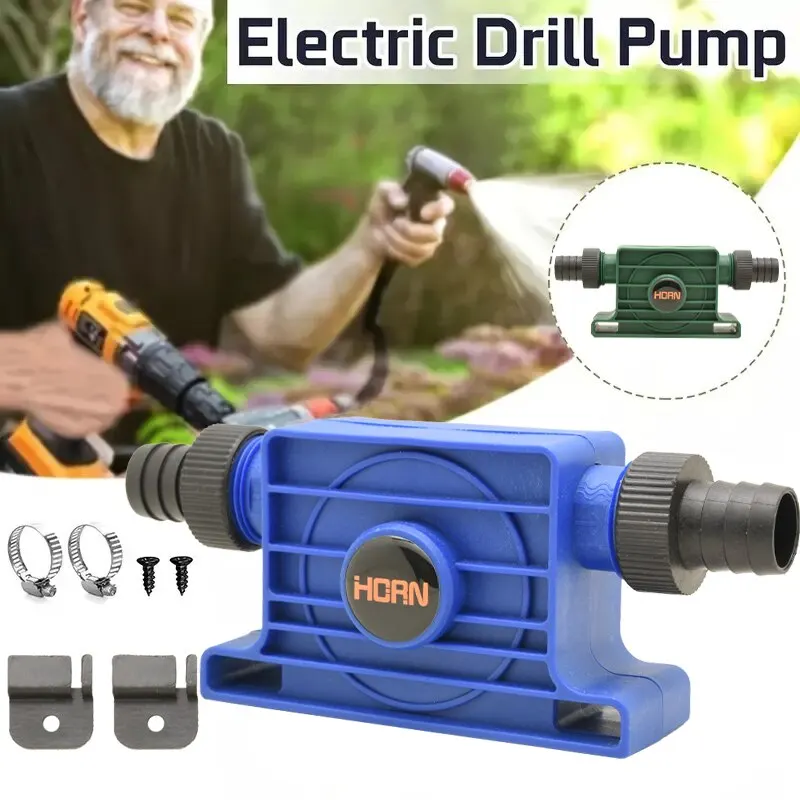Portable Electric Drill Pump Diesel Oil Fluid Water Pump Mini Hand Self-priming Liquid Transfer Pumps Home Garden Outdoors self priming pump