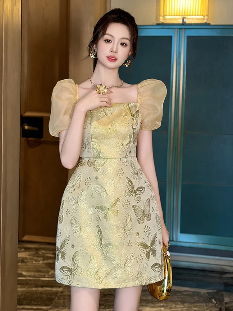 green emerald velvet dress JUSTINE Formal Dress