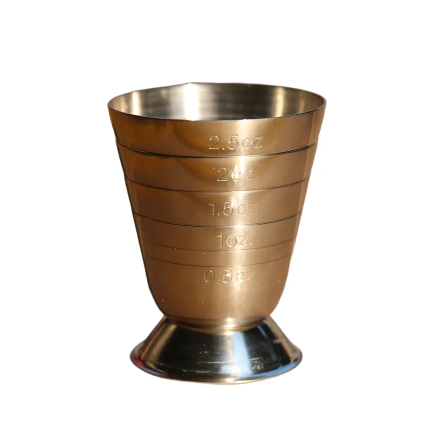 AIWILL Stainless Steel 75ml Cocktail Jigger Measure Cup – Bar Mixed Drink Accessories, Bartending Tools for Cocktail Shaker