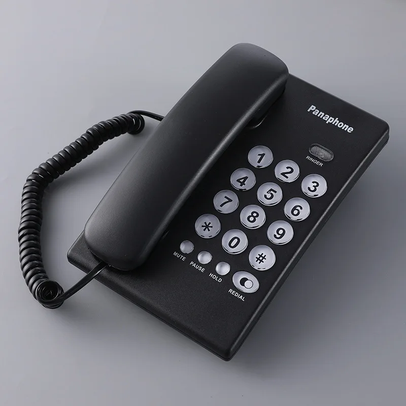 

Corded Basic Telephone Desk/Wall Mounted Landline Phone White Black Telephone Set for Home Office Hotel Analog Telephone Set