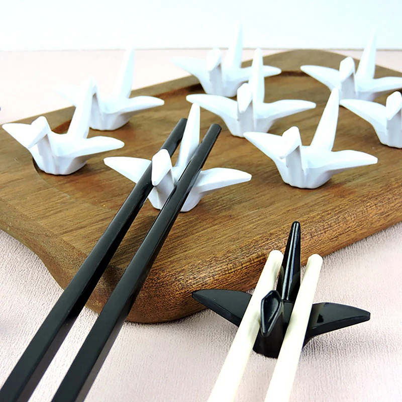 

Chopsticks Holder Paper Crane Chopsticks Decoration Home Decoration Unique Shape Table Setting Appliance Chopstick Rest