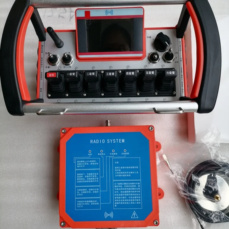 Annual Cement Concrete Pump Truck Sanyi Six-Section Arm Remote Control Full Set