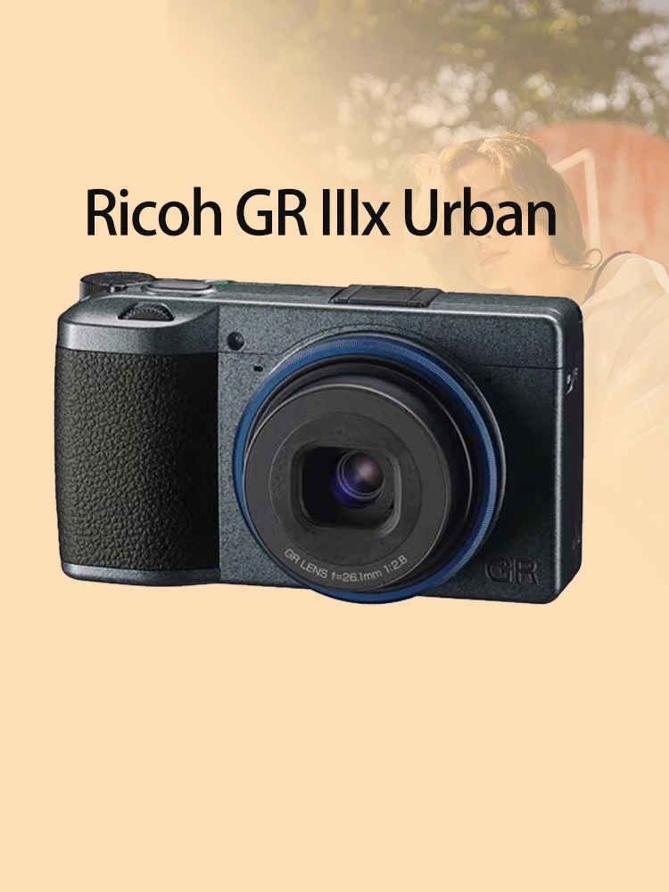Ricoh GR IIIx-어반 에디션 터치 스크린, LCD VLOG 여행용 휴대용 미니 디지털 컴팩트 카메라, 24mp 28mm F2.8 렌즈, GR3 GR3x