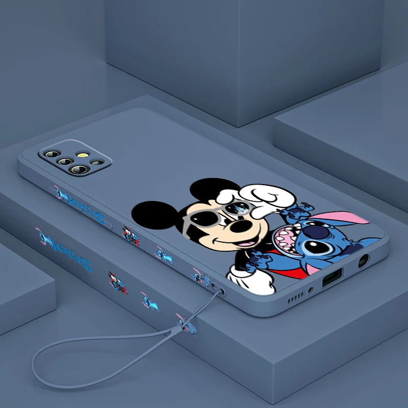 Disney Funda De Telefono Con Cuerda Liquida Para Samsung Galaxy Carcasa De Lilo Para Samsung Galaxy 3 A53 A33 A52 A32 2 1 A51 1s A03s A50 4g 5g Aliexpress