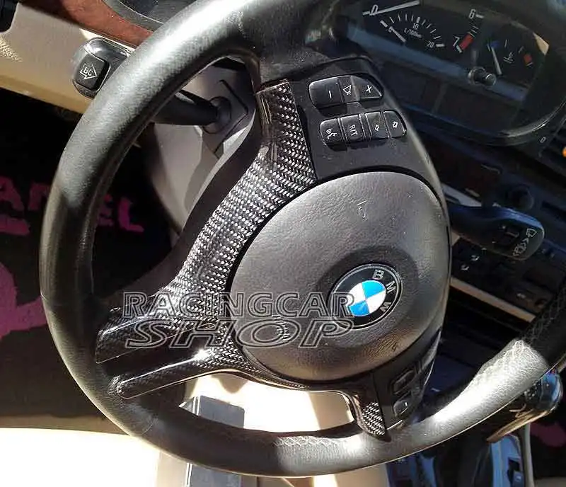 Real Carbon Fiber Sport Steering Wheel Cover for BMW E46 3 Series
