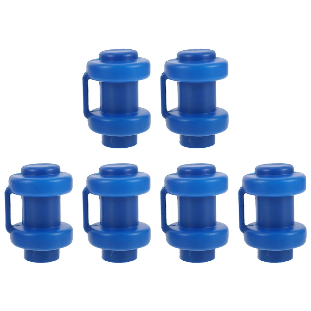 6 Pcs Small Trampoline Tube Cap Caps Plastic Professional Replacement Regeneration Parts Rod Cover Pole Supply