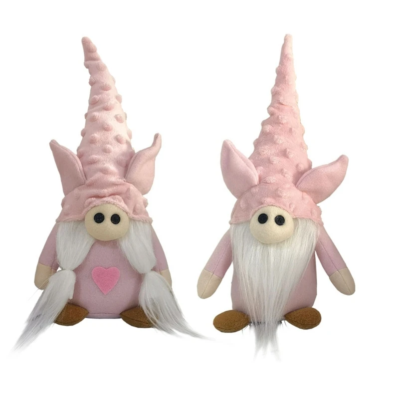 

Mini Faceless Elderly Dwarfs Dolls Valentine's Day Decorative Gnomes Gift Handmade Dolls for Festive Home Decorations