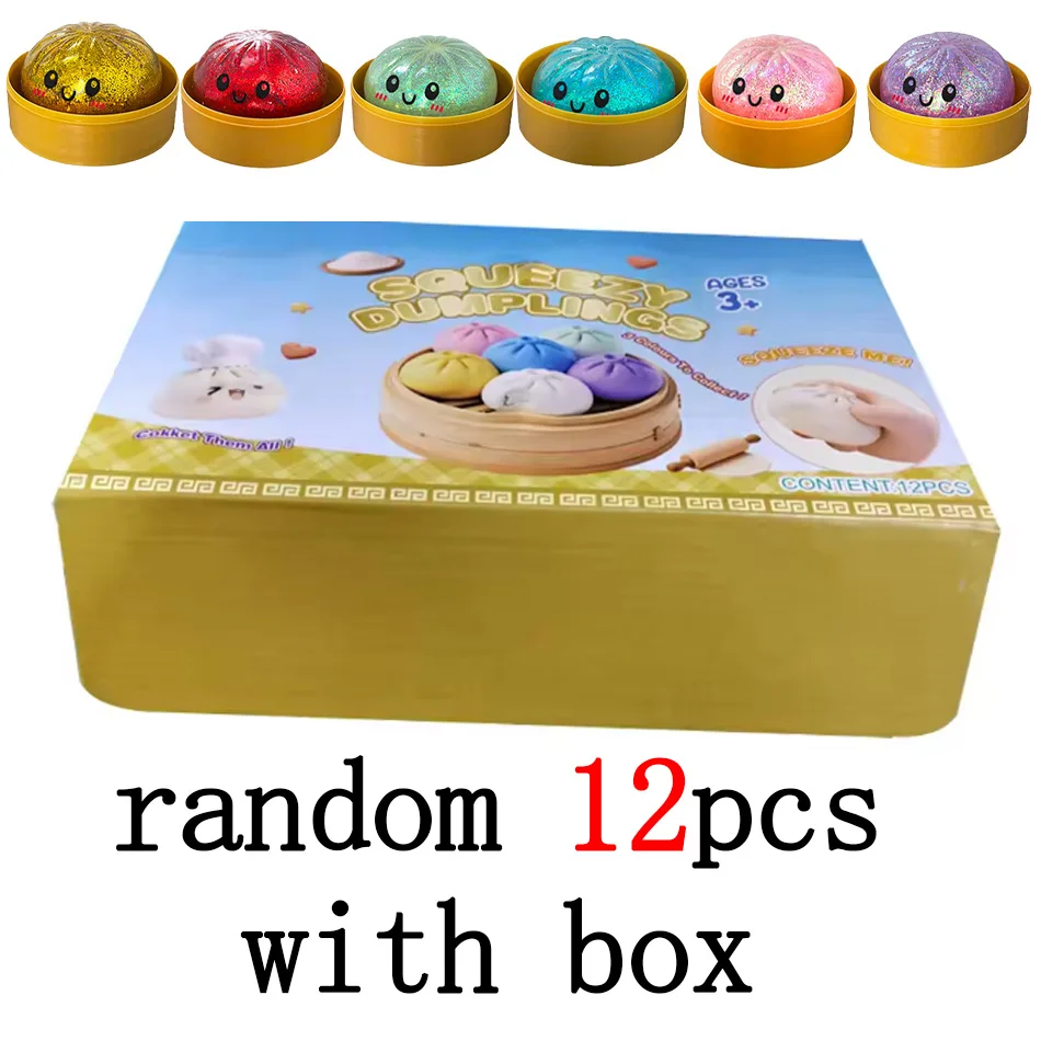 Dumpling Squishy Mysteries: Stress Relief Fidget Toy & Party Gift