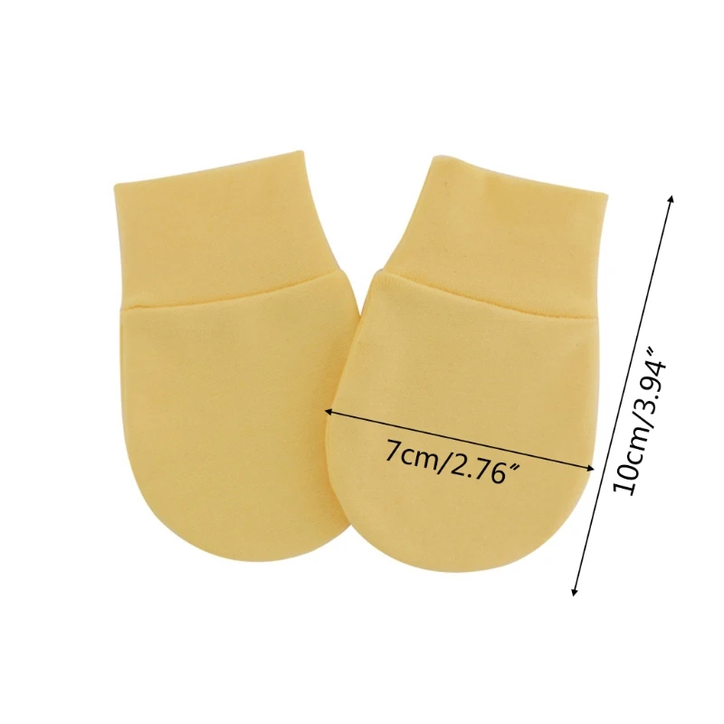 Guanti in morbido cotone antigraffio per bambini, calzini antigraffio, accessori per neonati - immagine 6