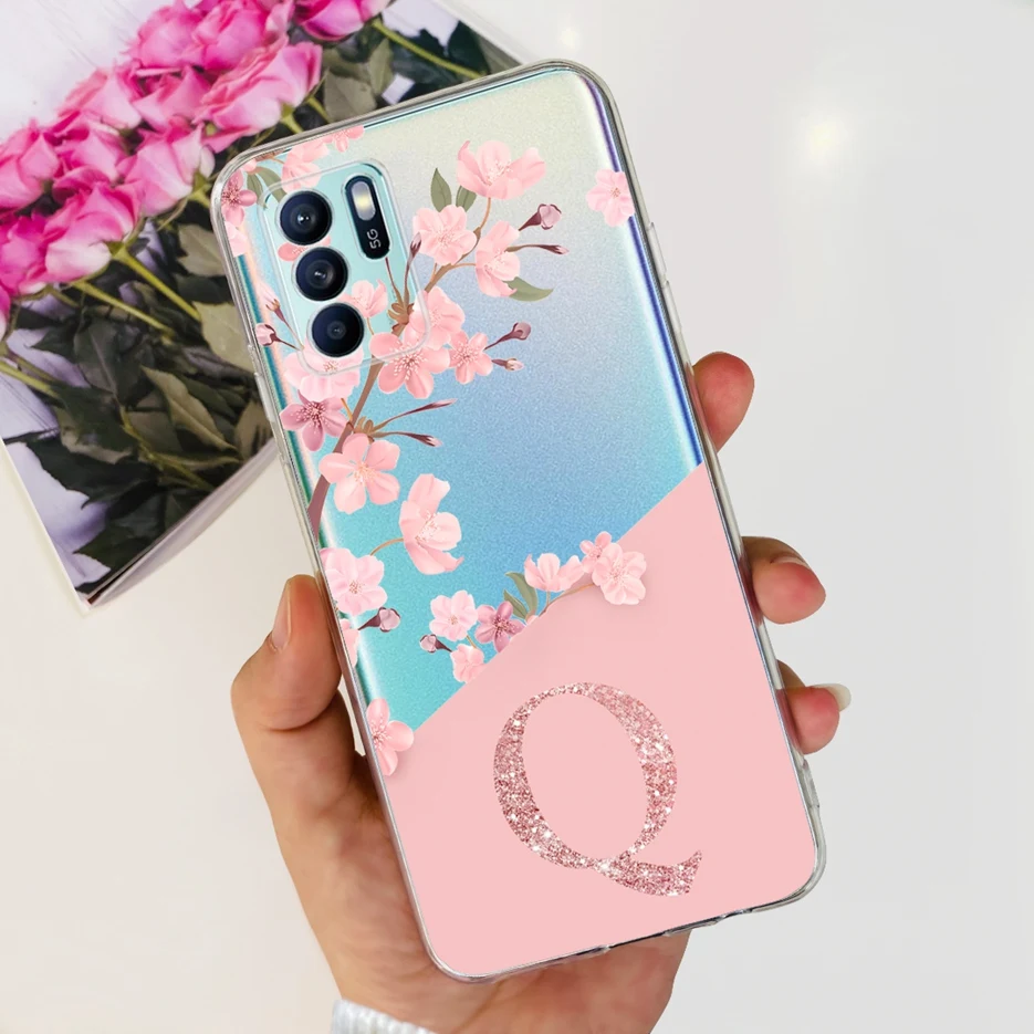 Clear Silicone Letter Design Phone Case - Soft Protective Cover