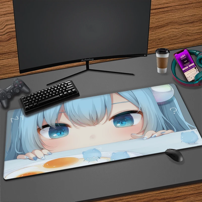 

Anime Girl Large Mousepad XXL Gaming Accessories 900x400 Rubber Cute Kawaii Desk Mat Computer Mausepad PC Gamer Otaku Mouse Pad