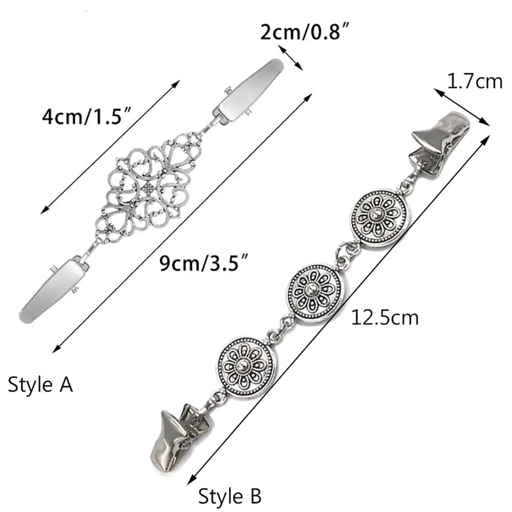 Broche Vintage élégante Pour Femme - En Métal - Accessoire Pour Cardigan, Robe, Chemisier - Cadeau Mode