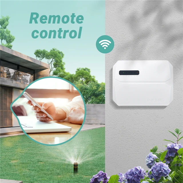 INKBIRD 6 OR 8 Zones EU Types of WIFI Sprinkler Controller Used to Intelligent Irrigation for Watering With Seasonal Adjustment 6