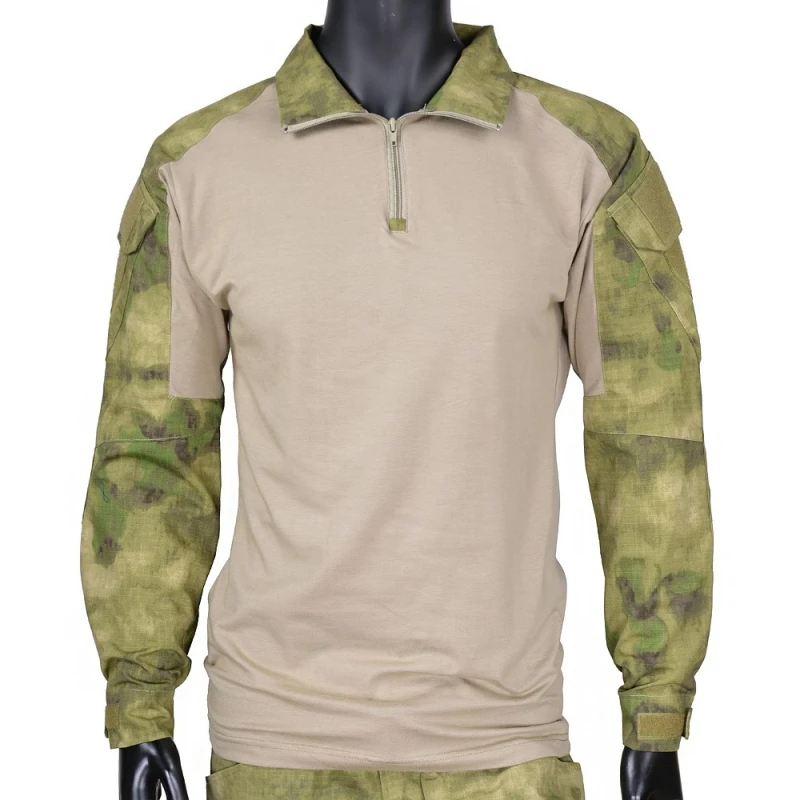 

Tactical Shirt Gen2 Camo Long Sleeve T-Shirt Men Training Hunting Paintball Airsoft Sniper BDU Combat Shirts With Elbow Pads