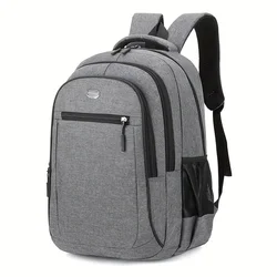 Spacious Waterproof Multi - Pocket Commuter Backpack (Gray B)