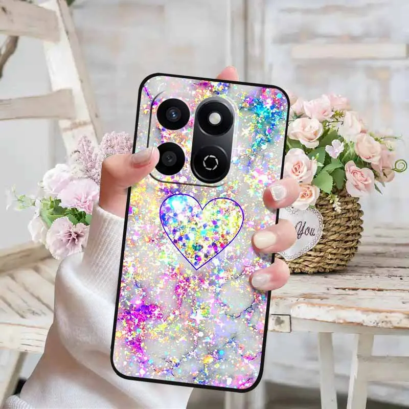Cute Cat Design Soft Silicone Phone Case - Lovely Painted TPU Back Cover