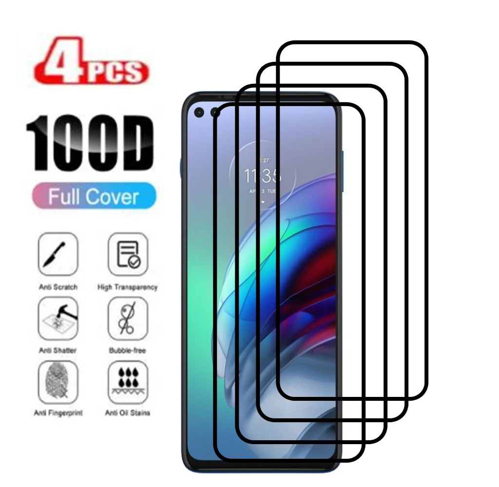 4 Pezzi Per Motorola Moto G100 Vetro Per Moto G100 Pellicola Proteggi Schermo In Vetro Temperato Per Moto G100 G200 Vetro
