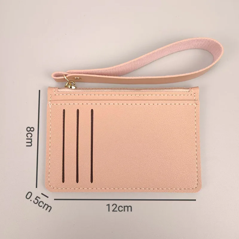 Dünne Kartenhalter Brieftasche Organizer Frauen Männer Visitenkartenhalter Geldbörsen Slim Bank Kreditkarte ID Karten Abdeckung Münzfach Fall – Detail 1