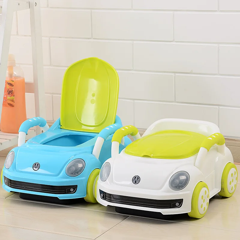 2017 Brand Candy Color Car Style Trainer Plastic Kids Toilet Travel Potty Chair 0-5 Years old Boy&Girl Potties 5