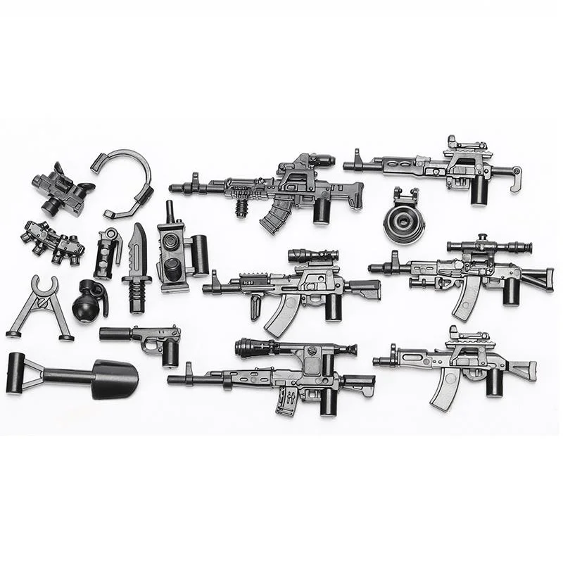 PLAYMOBIL * POLICE * Mitraillette Fusil d'Assaut Gris Foncé 5182 5564