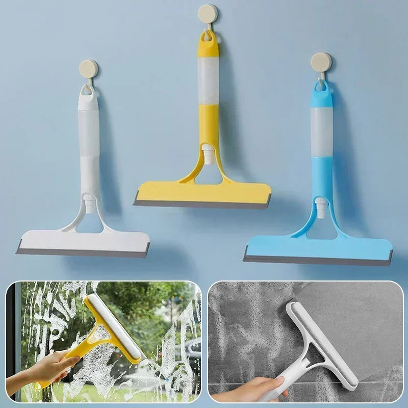Window Cleaner Window Cleaning Tool Car Glass Cleaner 3 In 1 Glass Cleaning with Spray Bottle Wipe Shower Screen Clean Window Multi-Purpose Door Car Windshield Cleaner