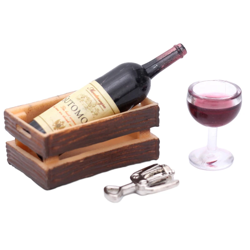 3/5/10Pcs/Lot 1/12 Dollhouse Miniature Mini Simulation Wine Bottle Accessories Decor Furniture Model Toys Children Gifts 4