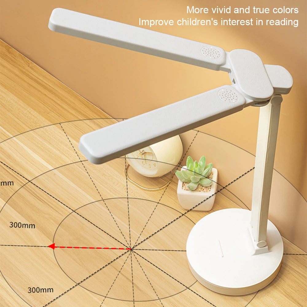 LED Desk Lamp Foldable 3 Levels Dimmable Touch USB Rechargeable Eye Protection Night Light For Bedroom Bedside Reading