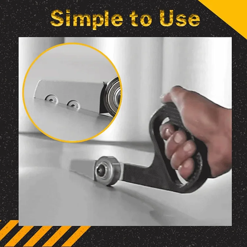 Rapid Compact Metal Sheet Cutter - Aluminum Alloy Hand Tool for Quick Cutting Tasks & on-Site Working Applications Convenient