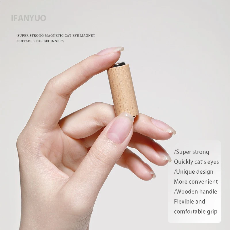 Magnetic Nail Pen 3.4x1.5cm Super Strong Magnet Stick Cylindrical Nail Art Cat Eye Gel Magnetic Pen for Gel Polish Cat Eye Nails Painting Manicure magnetic nail art tools cat eye nail tool magnetic nail tools