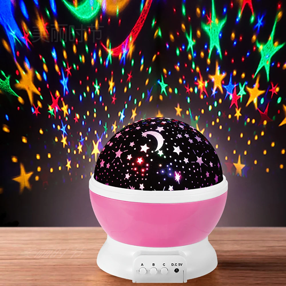 Night Lamp Projector Starry Sky Night Light Projector Baby Lamp Decor Rotating Starry Nursery Moon Galaxy Projector Table Light