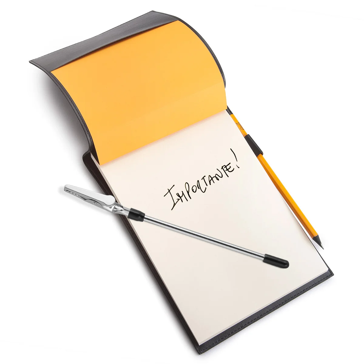 5PCS Message Folder Note Clips Arthritis Aid Iron Note Holder Photo Display Postcard Hanger (Chrome)