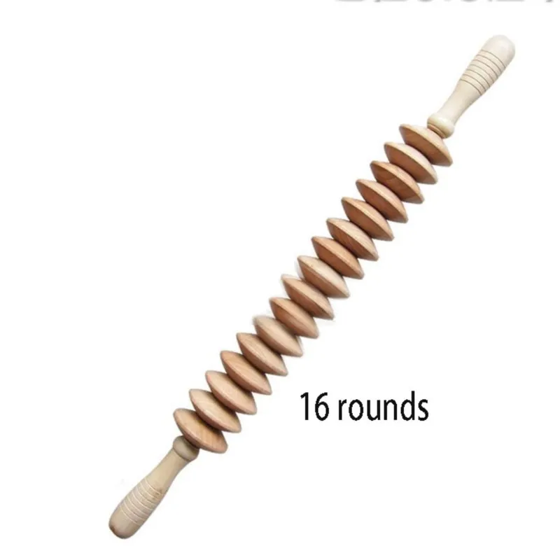 Relax Gear Massage Stick Full Body Muscle Massager Wood Roller Stick Trigger Point Recovery Tool Wooden full-body massage stick