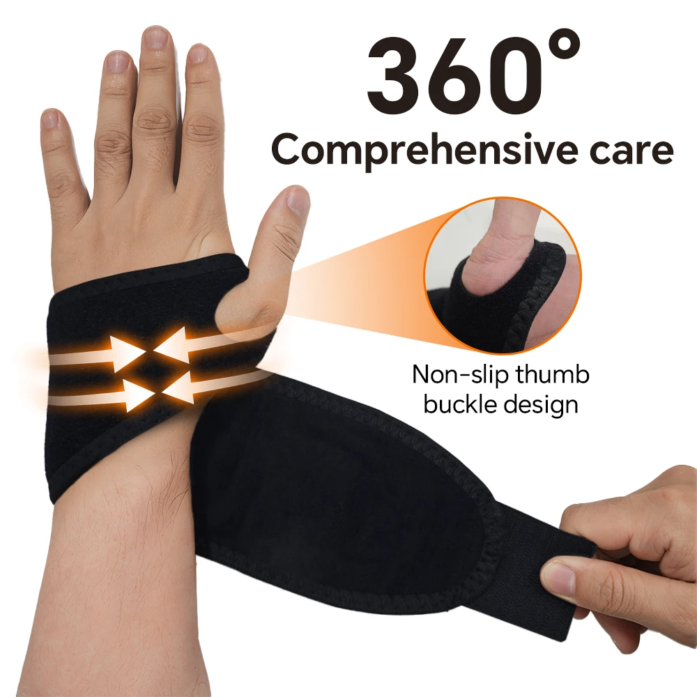 Electric Heated Wrist Brace for Men Women, Hand Heating Pad with 3 Heat Levels for Hands, Ankles, Elbow Muscle and Joint Relief