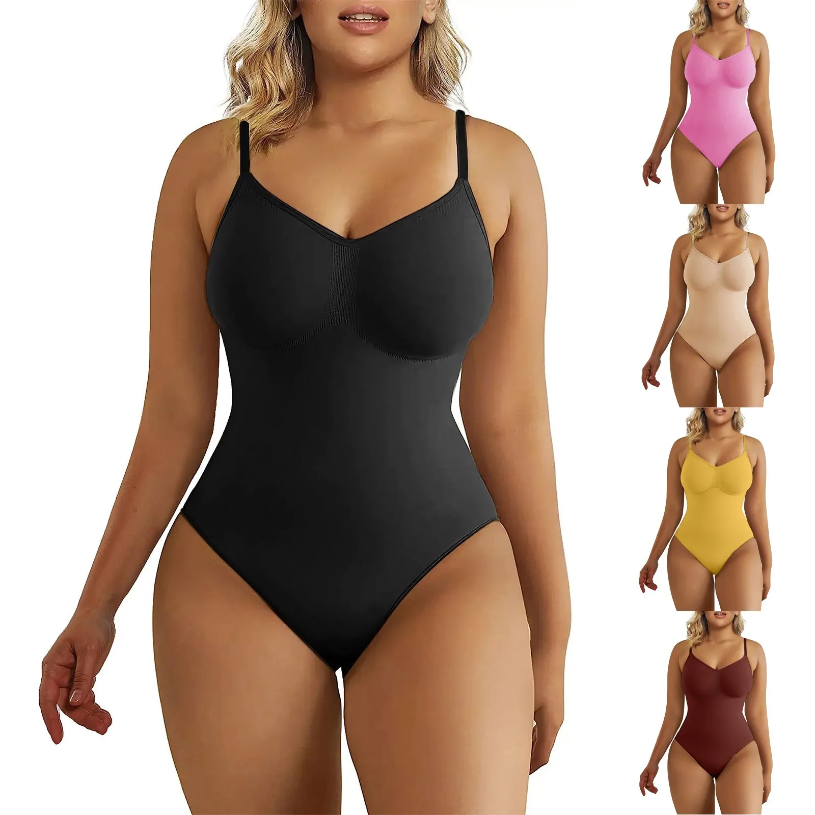 Bodysuit For Women Shapewear Seamless Sculpting Thong Body Shaper Tank Top Youthful Woman Clothes Female Clothing Bodysuit Women