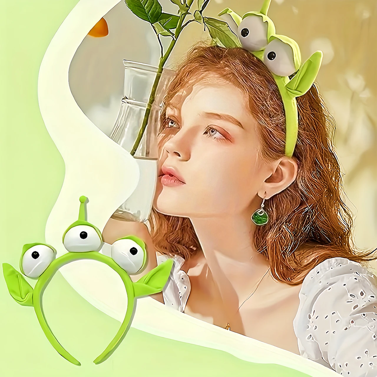Hair Accessories Disney Stitch Headband Anime-style Fabric For Ladies Cosplay