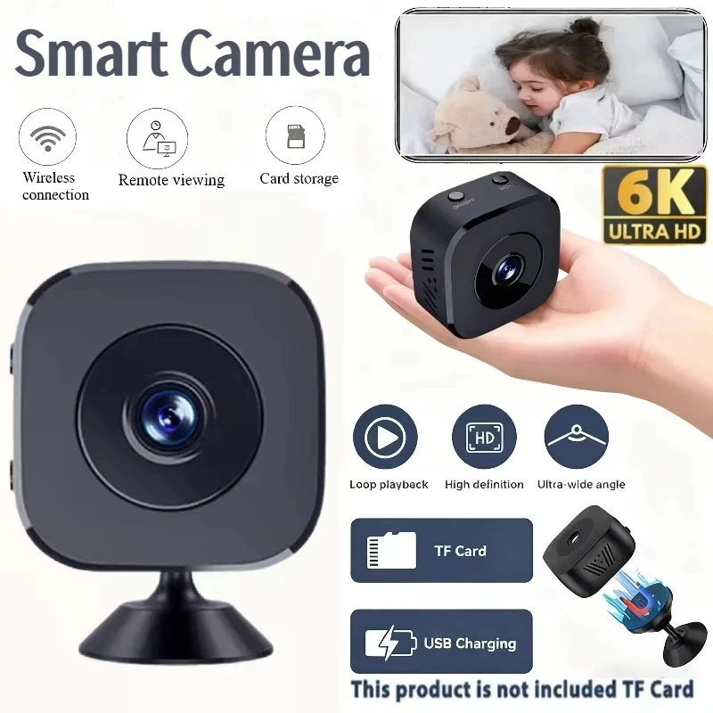 8K HD Wireless Smart Security Camera with Motion Detection & Night Vision