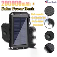 200000mAh Power Bank 120W Fast Charging PowerBank Portable Large Capacity External Battery With LED Flashlight For iPhone Xiaomi 1