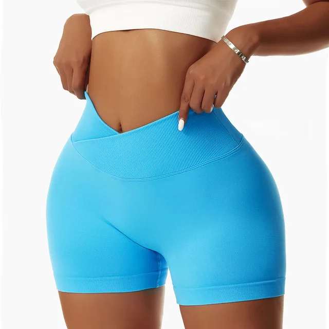 48523-68963f.jpg Cloud Hide Women Workout Yoga Shorts Fitness High Waist S-XXL Gym Tights Sports Seamless Trousers Quick Dry SEXY Butt Leggings