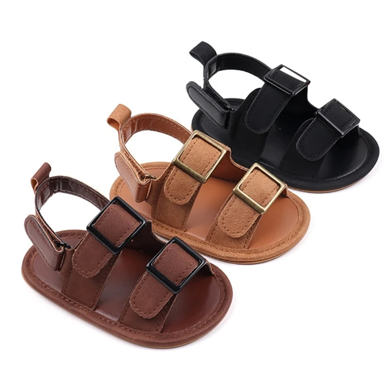 

PU Leather Flats Baby Footwear Leather Summer Shoes for Little Girls & Boy New Dropship