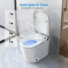 Smart Toilet with Bidet Built in  Auto Open & Close Foot Sensing Bidet Toilet Combo with Auto Flush Remote Control Warm Water 2