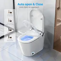 Smart Toilet with Bidet Built in  Auto Open & Close Foot Sensing Bidet Toilet Combo with Auto Flush Remote Control Warm Water 2