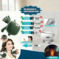 2026 Bionic Finger Neck Shoulder Massager Wireless Neck Cervical Trapezius Kneading Massage Shawl Brushless Motor Neck massager 5