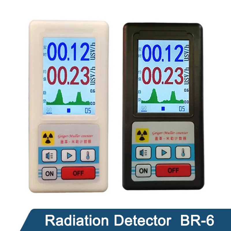 

BR-6 Dosimeter Geiger Counter Digital Nuclear Radiation Detector X-ray Beta Gamma Detector Geiger Counter Radioactivity Detector