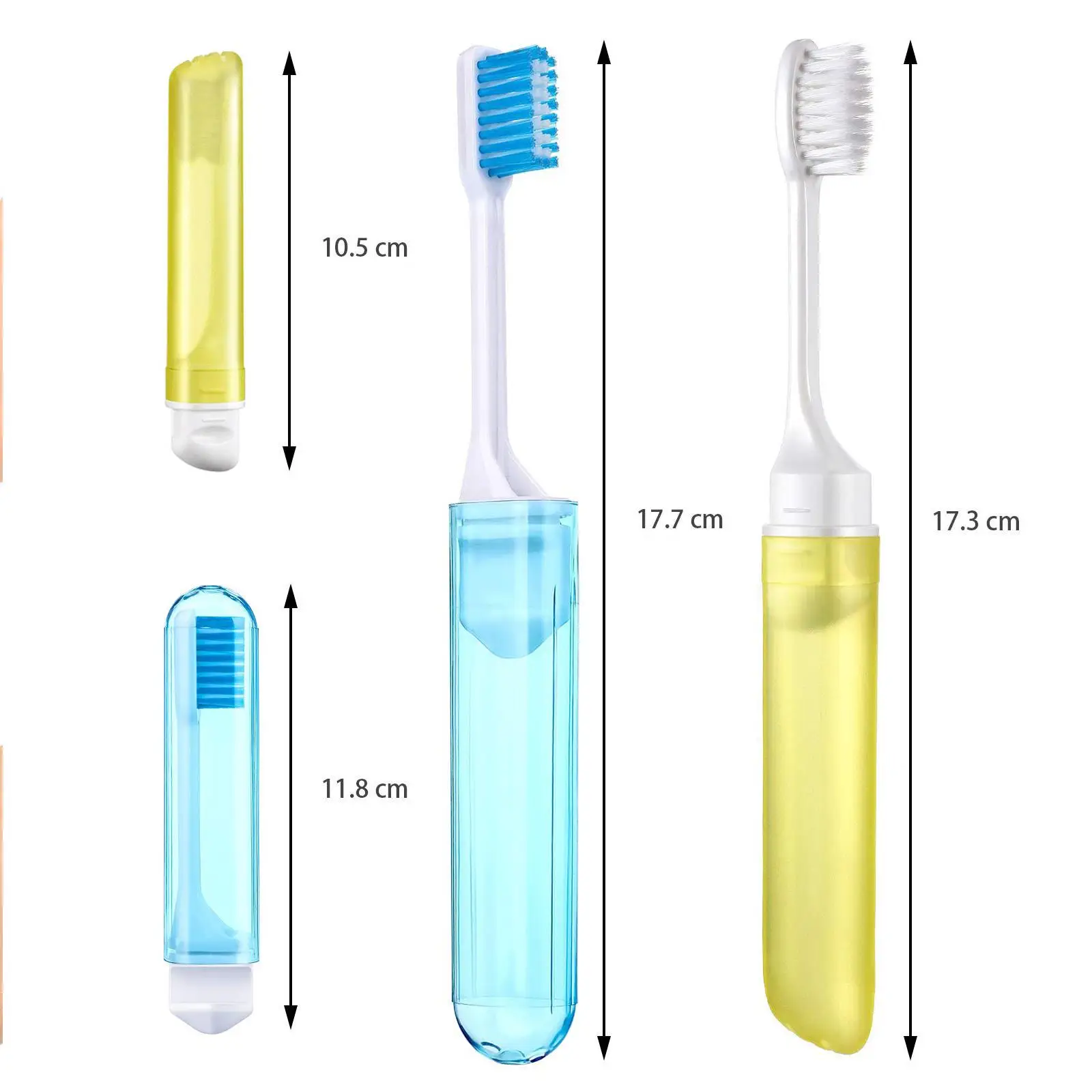 Portable Folding Toothbrush with Case Foldable for Travel Camping Business