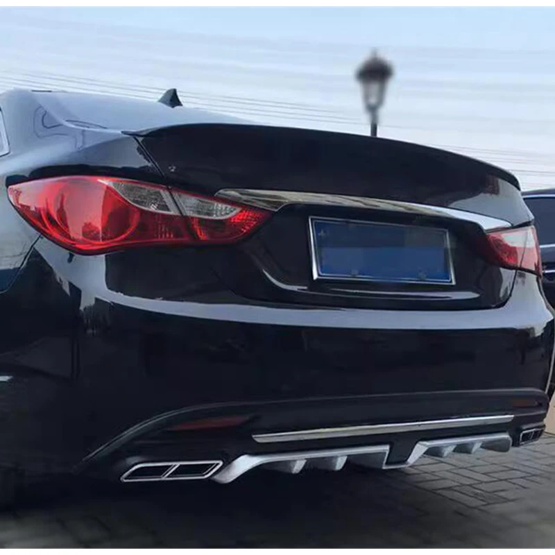 

For OLD Hyundai Sonata 2.0L ABS Rear Bumper Lip Diffuser Splitter Anti-Collision Accessories Refit Body Kit 2011-2014 Year
