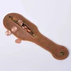 25cm Genuine Leather Vintage Cowhide Horse Paddle Training Crop Equestrian Submissive Riding Beat Bat 3